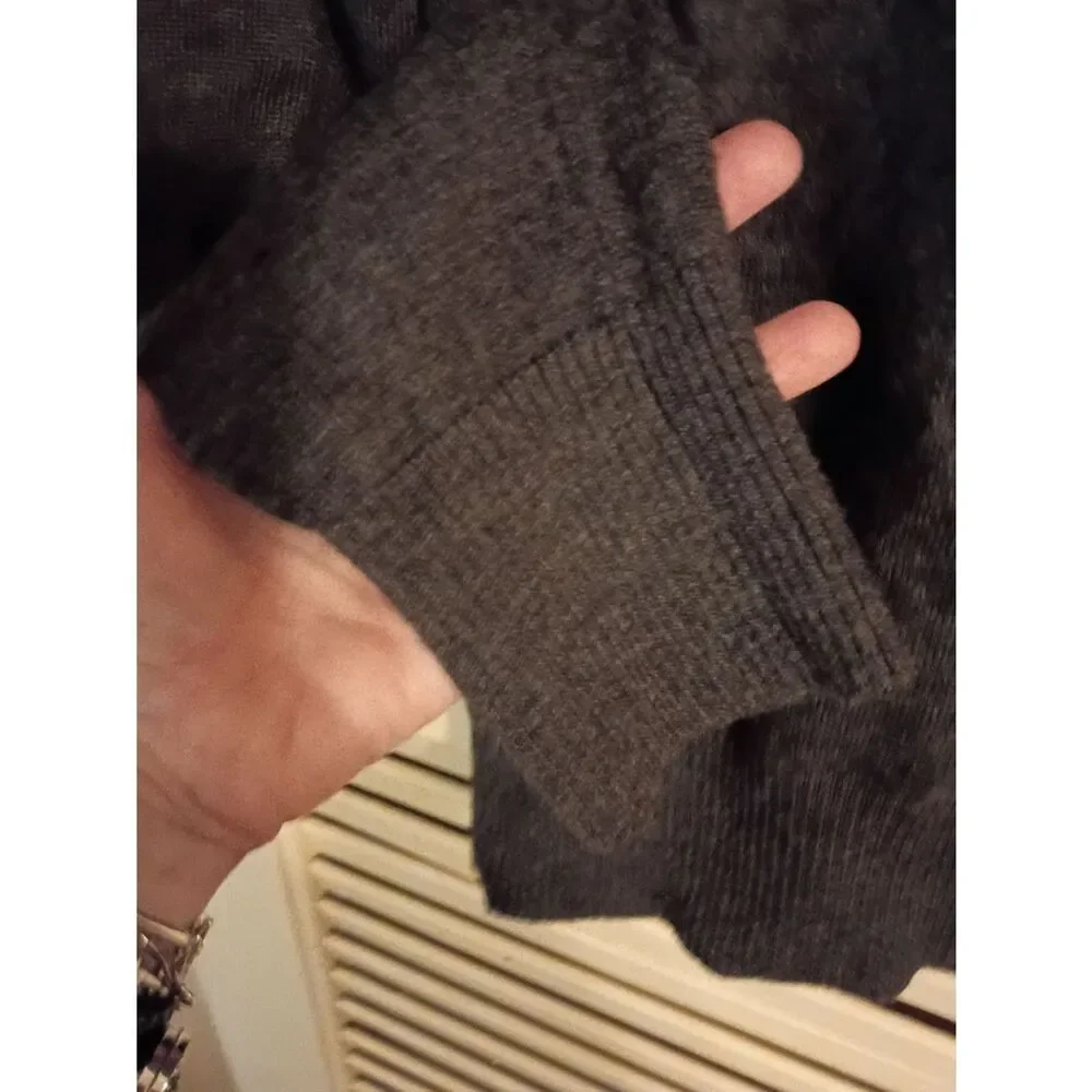 Banana Republic Men's V-Neck Sweater - Dark Gray